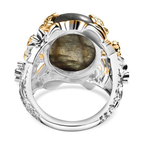 Zweifarbiger Labradorit Ring - 12,90 ct. image number 6