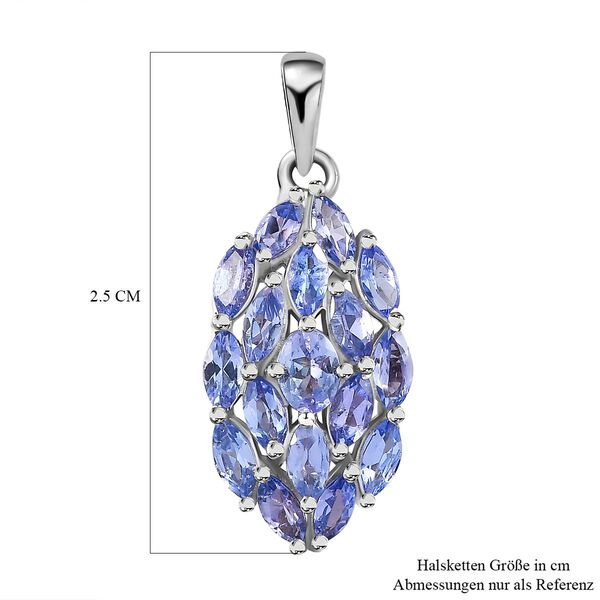 Tansanit Cluster Anhänger - 2 ct. image number 6