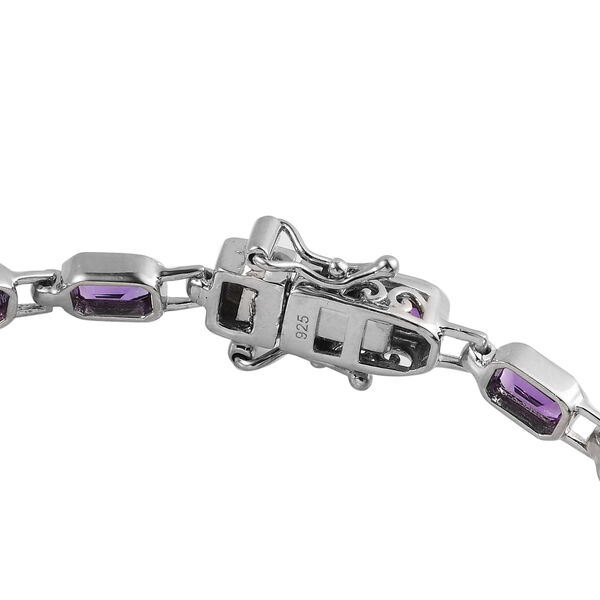 Marokkanischer Amethyst Armband ca. 20 cm 925 Silber platiniert ca. 5,64 ct image number 4