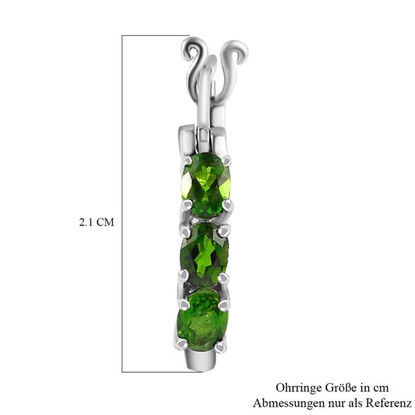 Nat&uuml;rliche Chromdiopsid-Creolen - 1,11 ct. image number 5