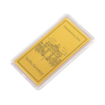 Ein Hauch von Luxus- 999er Goldplatte Brandenburger Tor