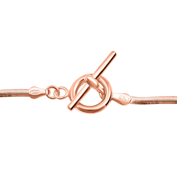 Ovale Magie-Kette aus ros&eacute;vergoldetem Silber 45cm image number 4