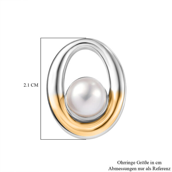 EverTrue zweifarbiger S&uuml;&szlig;wasserperle Anh&auml;nger mit 50cm Kette und Ohrringe image number 13