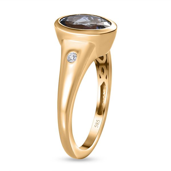 AAA Pfau Tansanit und Diamant Ring - 2,60 ct. image number 6