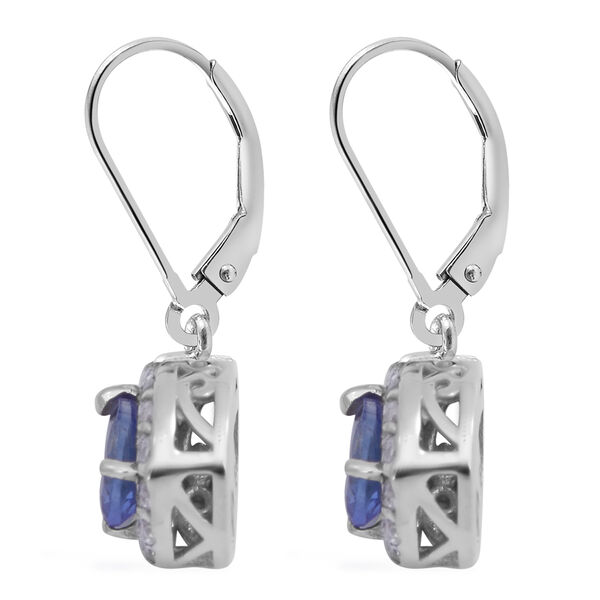 Tansanit und Zirkon-Ohrh&auml;nger - 1,28 ct. image number 3