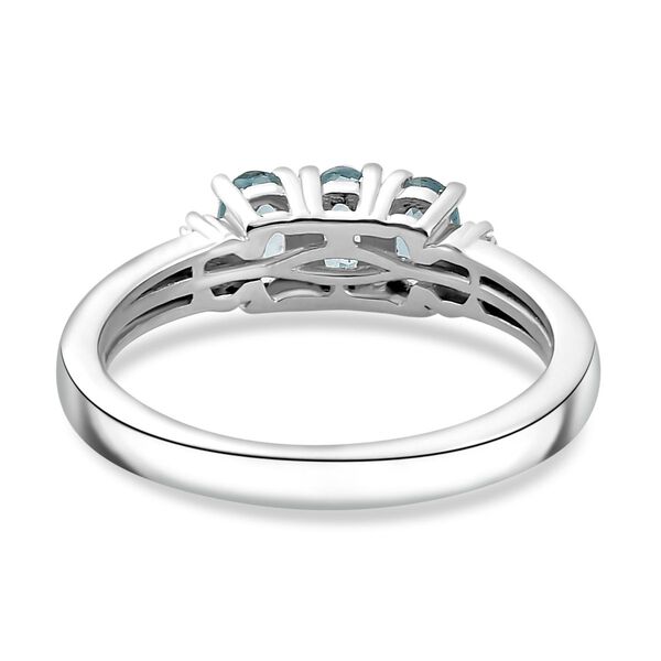 AA Aqua Kyanit und Diamant Ring - 0,96 ct. image number 5