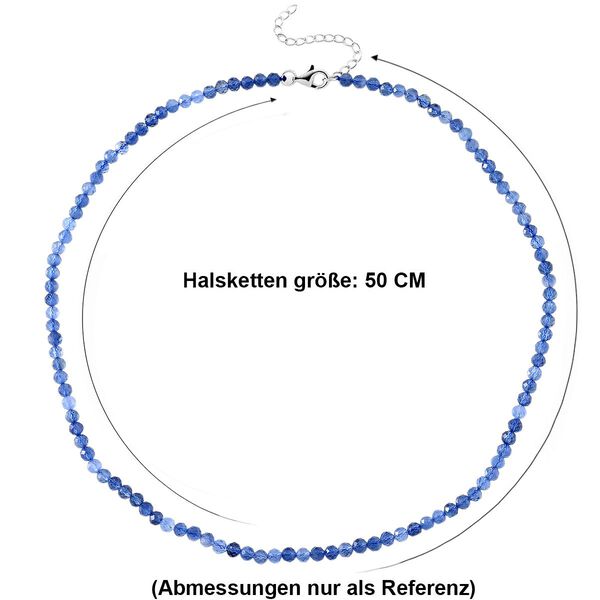 D'Joy Santamaria Aquamarin Halskette ca. Flexibles cm 925 Silber rhodiniert ca. 45,00 ct. image number 6