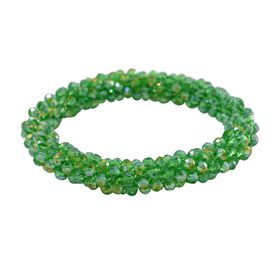 Grüne Magie Farbe Kristall Armband, flexibel