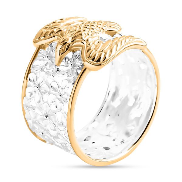 D'Joy 925 Silber Zweifarbige BeschichtungRing (Gr&ouml;&szlig;e 20.00) ca. 6,35g image number 4