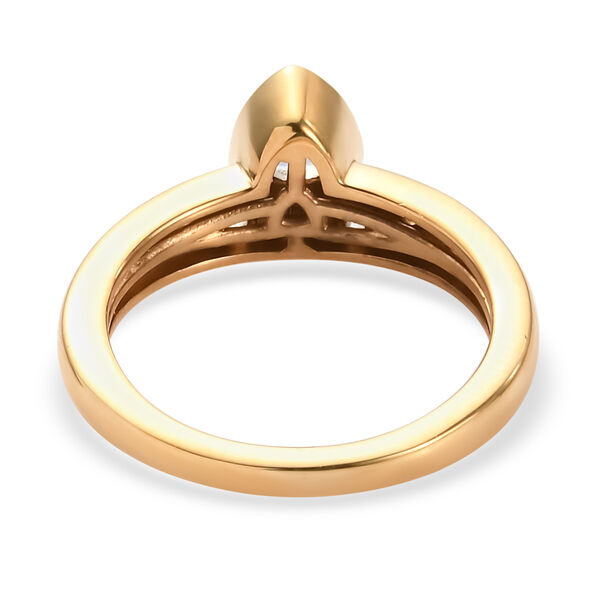 Tansanit und Zirkon Ring 925 Silber vergoldet  ca. 0,49 ct image number 6