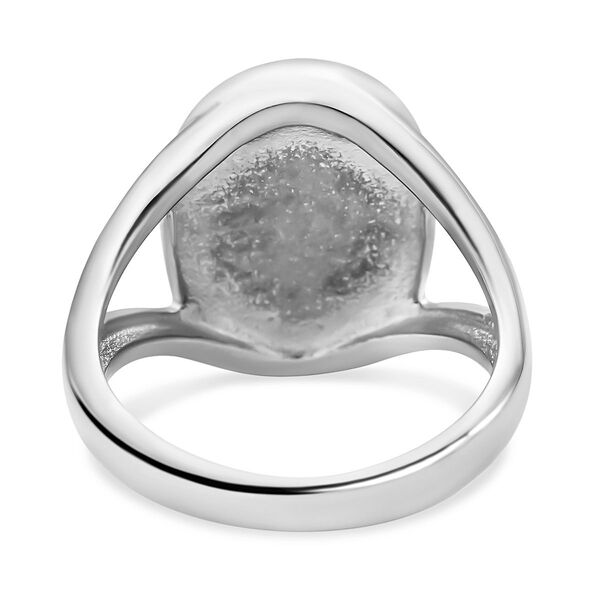 Gelber Tigerauge-Ring, reiner Edelstahl  ca. 10,00 ct image number 6
