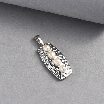 S&uuml;&szlig;wasser Perle Anh&auml;nger in Silberton