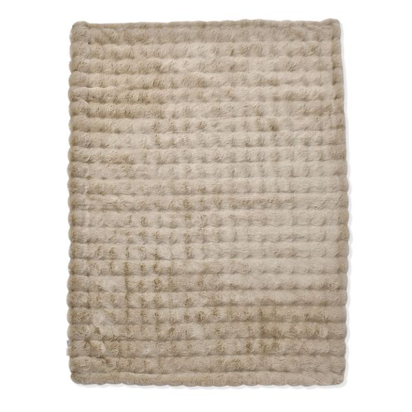 Serenity Night: Superweiche doppellagige Decke, luxuriöses Kunstfell mit Mikroplüschfutter, 150 x 200 cm, Elfenbeinfarben image number 10