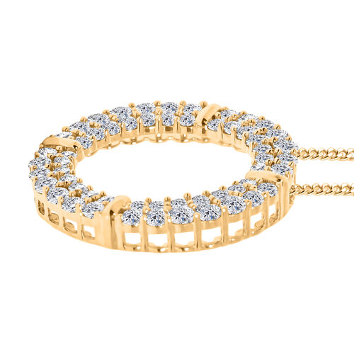 LUXURIANT DIAMOND- VS-EF Labor Diamant Anhänger in 417 Gold - 1 ct. image number 3