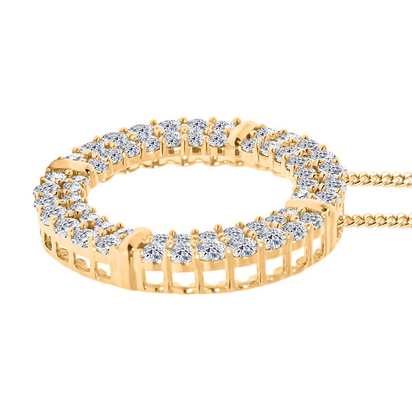 LUXURIANT VS-EF Labor Diamant Anh&auml;nger in 417 Gold - 1 ct. image number 3