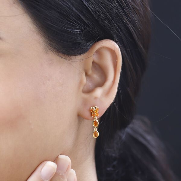 AA Salamanca Feueropal Ohrringe - 0,88 ct. image number 3