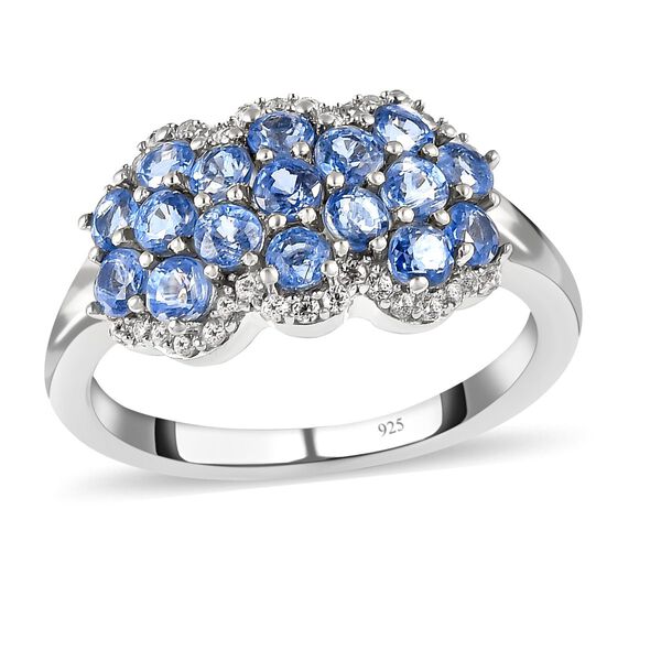 Kaschmir Kyanit und weißer Zirkon-Ring - 1,82 ct. image number 4