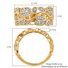 Blatt- und Rankenmuster Ring, 925 Silber vergoldet image number 8