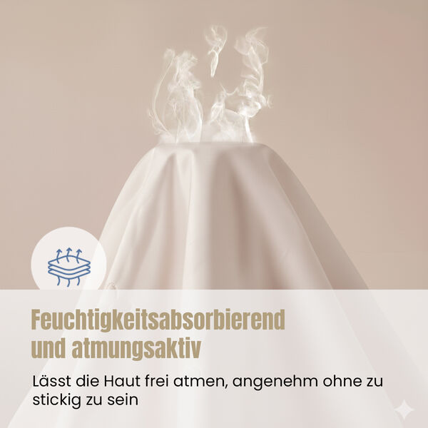 Serenity Night 100% Maulbeerseide Seidendecke mit 350gsm Seidenf&uuml;llung, 135x200cm, Taupe image number 6