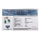LUXORO zertifizierte und geprüfte AAA Kagem sambische Smaragd und Diamant-Ohrringe- 1,75 ct. image number 5
