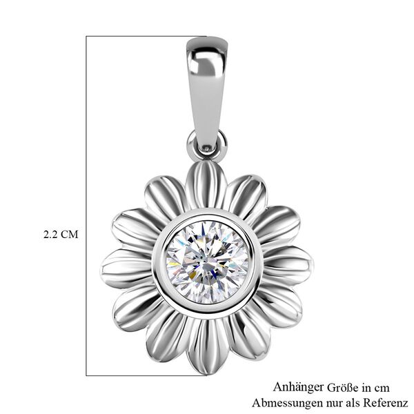 Wei&szlig;er Zirkonia Anh&auml;nger in 925 Silber image number 6