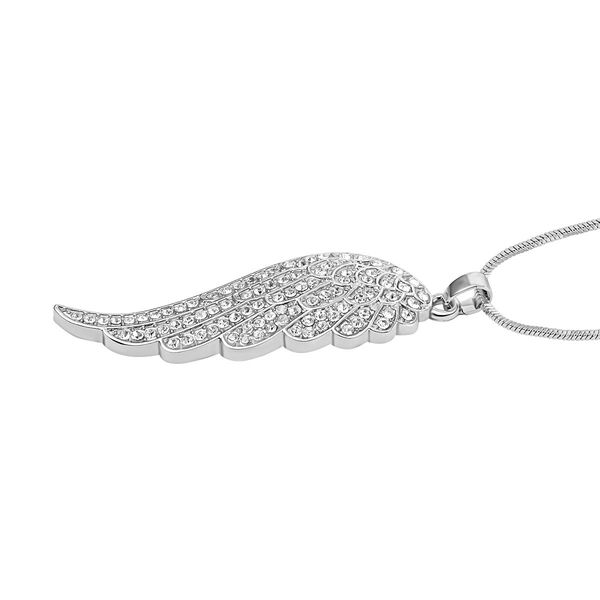 Weißer Kristall Halskette ca. 60 cm image number 3