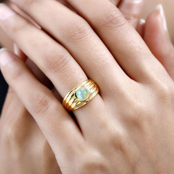 AA natürlicher, äthiopischer Welo Opal-Ring - 0,97 ct. image number 4
