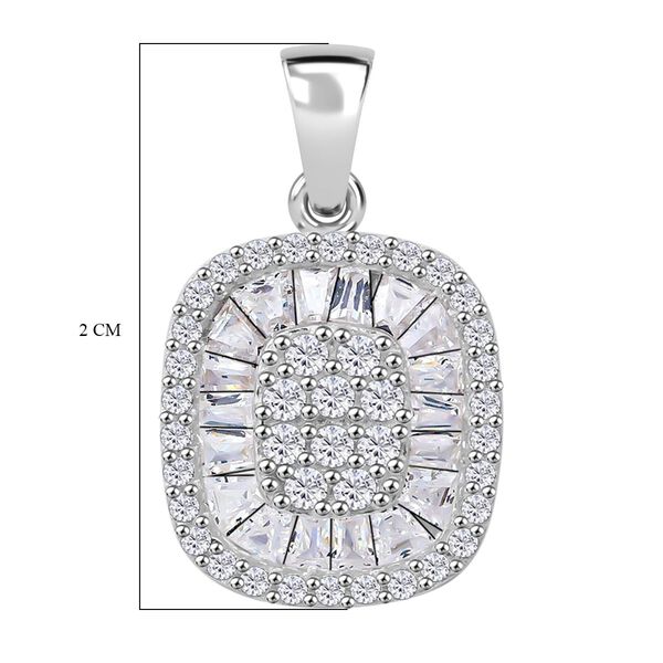 Weißer Zirkonia Schmuckset 925 Silber rhodiniert image number 4