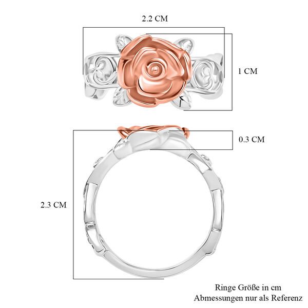 D'Joy Rosen-Ring, 925 Silber platiniert und ros&eacute;vergoldet image number 7