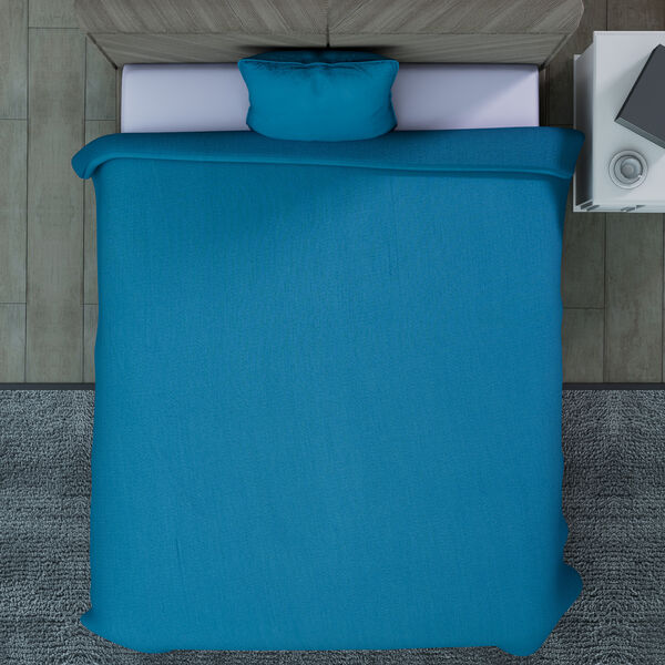 SERENITY NIGHT: 2er-Set - Bettw&auml;sche aus 100% Bambus, Blaugr&uuml;n&nbsp; image number 2