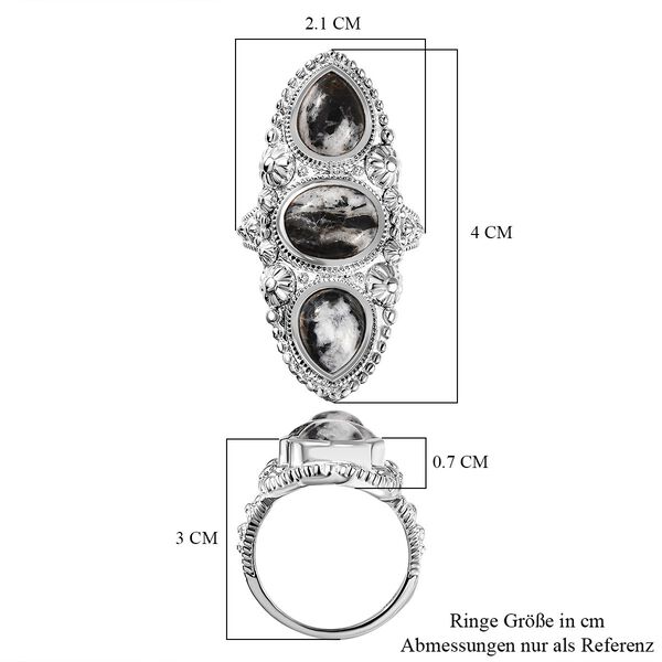 Wei&szlig;er B&uuml;ffel-Ring - 6,59 ct. image number 6