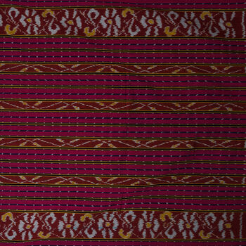 Handgefertigte Tenun-Decke mit Lasem-Motiv, Mehrfarbig