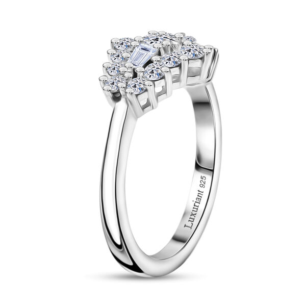 LUXURIANT DIAMOND - Lab Grown Diamant SI-GH SGL zertifiziert Ring 925 Silber rhodiniert (Gr&ouml;&szlig;e 17.00) ca. 1.00 ct image number 5