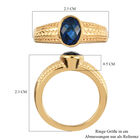 Ceylon Farbe Quarz Ring 925 Silber vergoldet  ca. 1,41 ct image number 6