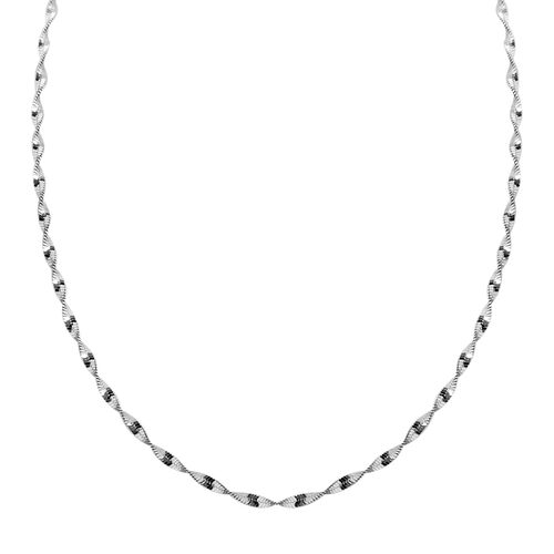 925 Silber rhodiniert Kette ca. 45 cm ca. 3,84g image number 0