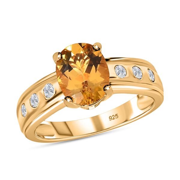 AA Premium brasilianischer Heliodor und Zirkon-Ring - 1,97 ct. image number 3