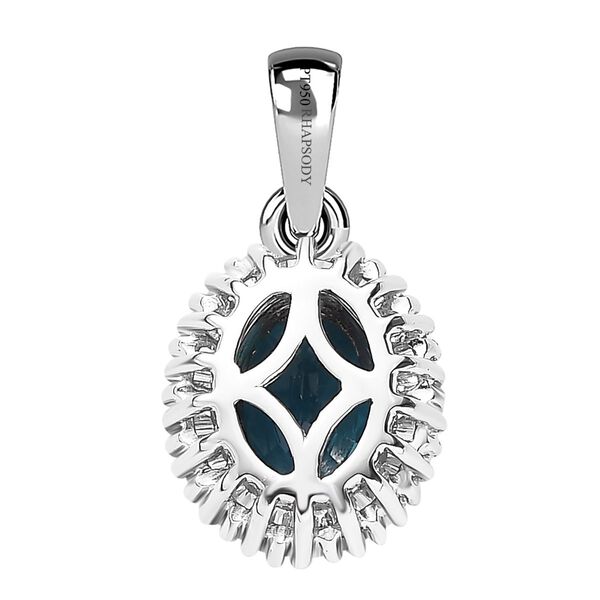 RHAPSODY AAAA Monte Belo Indigolith und VS-EF Diamant Anh&auml;nger in 950 Platin - 1,11 ct. image number 7