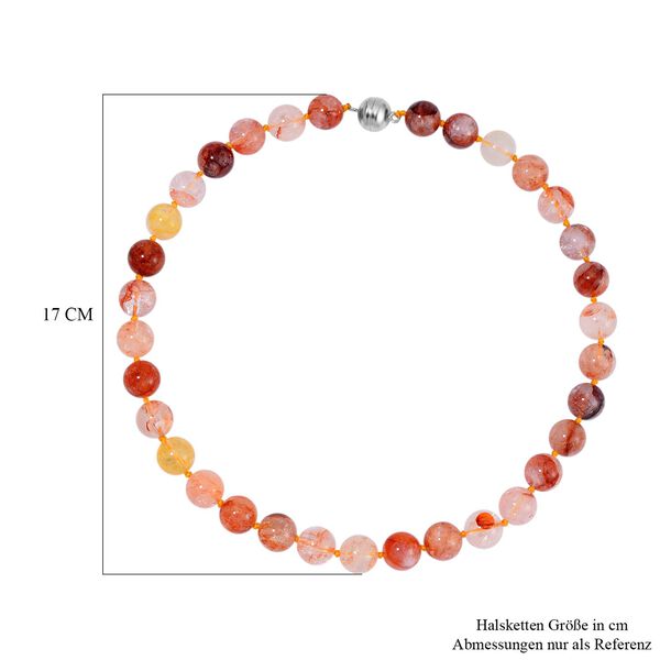 Mehrfarbiger Quarz Halskette ca. 50 cm 925 Silber ca. 417,75 ct. image number 4