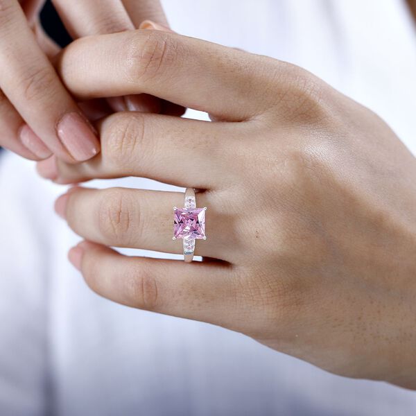 LUSTRO STELLA Rosa Zirkonia Ring image number 3