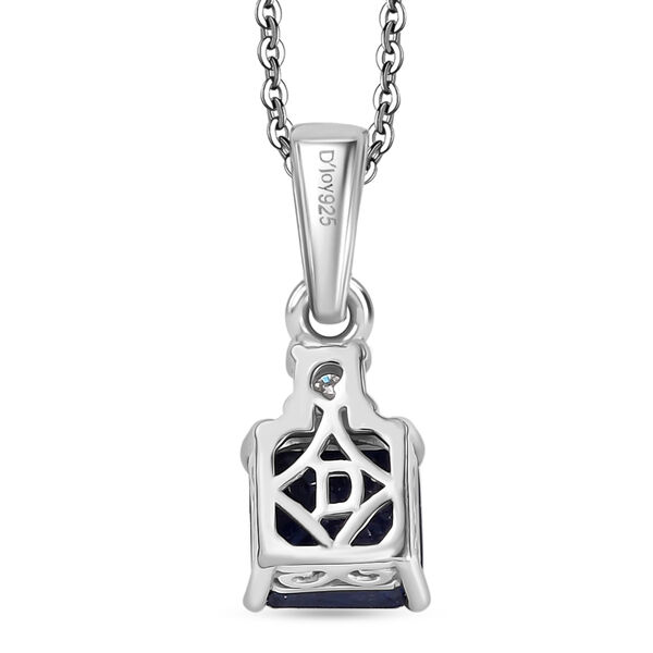 D'Joy AA Masoala Saphir und Moissanit Anh&auml;nger mit 50cm Kette - 1,70 ct. image number 4