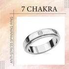 Spinning-Ring mit 7 Chakra-Motiv in 925 Silber  ca. 4,42g image number 3