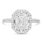 RHAPSODY - Diamant-Ring, IGI zertifiziert VS E-F, 950 Platin (Größe 17.00) ca. 1,00 ct