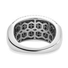 Schwarzer Spinell Ring, 925 Silber rhodiniert (Größe 16.00) ca. 0,37 ct image number 4
