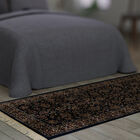 Bedruckter Perserteppich mit Fransen, Größe 66x180 cm, Blau