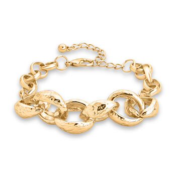 Gelb Armband ca. 19 cm + 5 cm Extender, ca. 31,50g