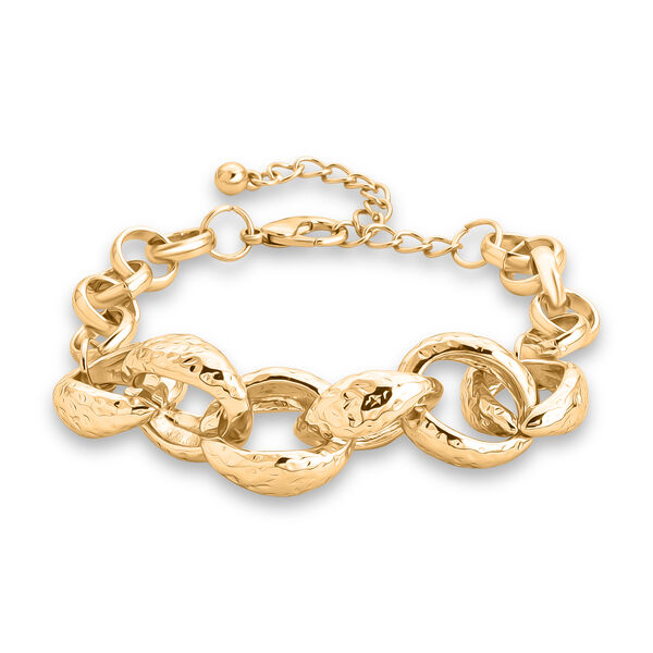 Gelb Armband ca. 19 cm + 5 cm Extender, ca. 31,50g