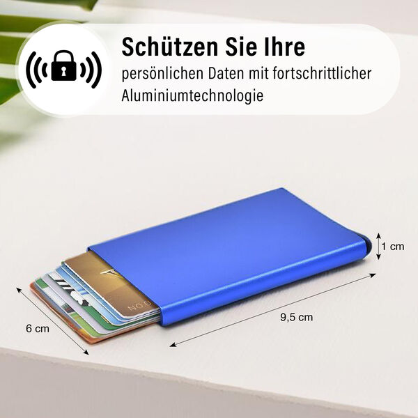 4er Set - Kartenhalter mit RFID-Schutz, kühle Töne image number 4