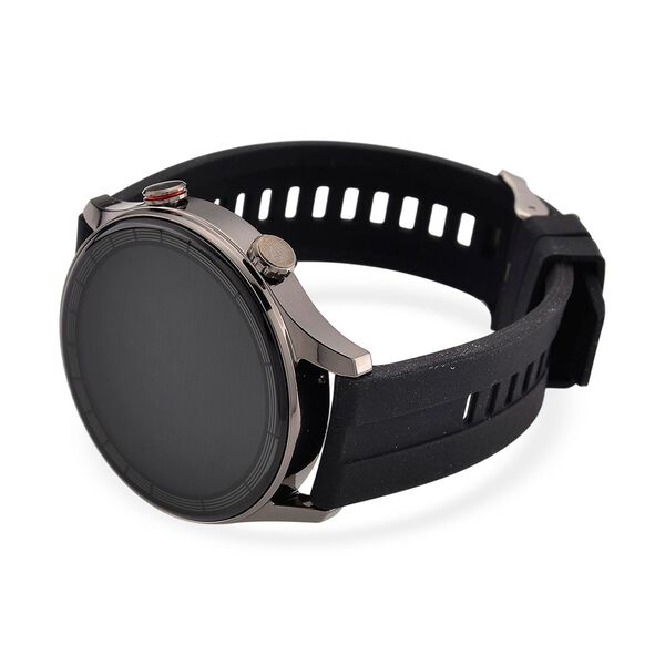 L10 Smartwatch, 1.5 Zoll HD Display, Herzfrequenz-, Blutdruck- und Blutsauerstoffmessung, Schwarzes Silikonarmband image number 5