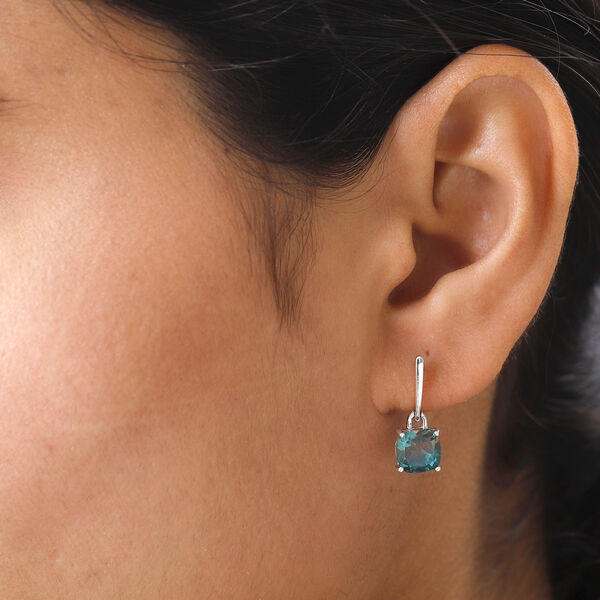 Aqua Terra Costa Quarz Solit&auml;r-Ohrh&auml;nger in Silber, 3,34 ct. image number 3
