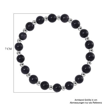 Blauer Sandstein Armband ca. Flexibles cm ca. 60.00 ct